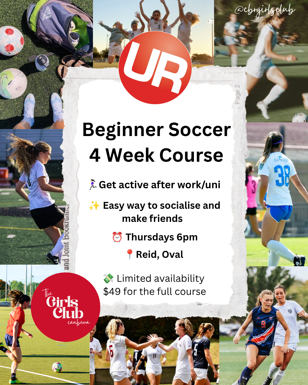 CBR Girls Club 4 Week Intro to Soccer